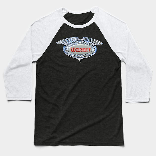 Wolseley Cars England Baseball T-Shirt by Midcenturydave